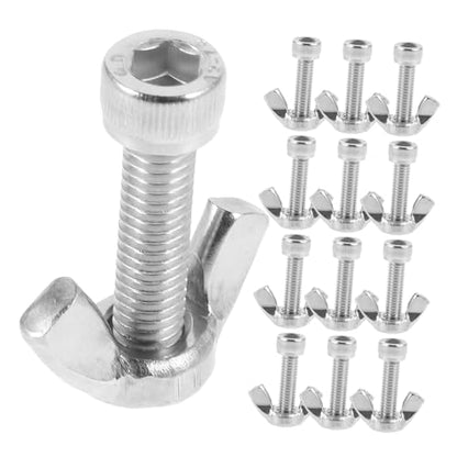 STOBOK 14pcs Ceramic Wheel Bat Replacement Parts Metal Bat Pins Bolts Set for Pottery Wheel