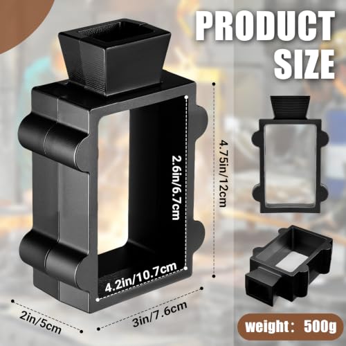 Otoolling 2 Part Sand Casting Flask Mold Frame with Hex Head Screws Extra Large Metal Casting Making Tools for Large Castings, Jewelry, Knife Pommels and Guards (Standard Kit)