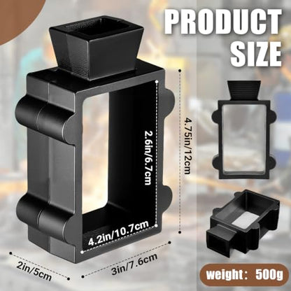 Otoolling 2 Part Sand Casting Flask Mold Frame with Hex Head Screws Extra Large Metal Casting Making Tools for Large Castings, Jewelry, Knife Pommels and Guards (Standard Kit)