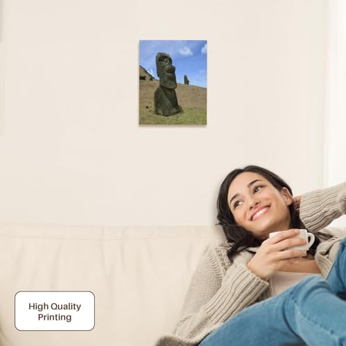 3dRose Rano Raku, Moai quarry, Easter Island, Chile - SA05 DPB0048 - Douglas Peebles Museum Grade Canvas Wrap 8x10 - size: 8"L x 10"W