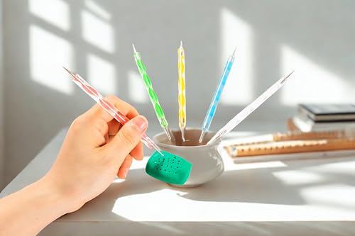 14 Pcs Polymer Clay Tools Acrylic Roller Clay Rolling Pins for Baking with Thickness Rings, Tissue Blade, Slicer Knife, Dotting Tools, Sculpting Earring and Jewelry Making Kit for Modeling and Shaping - color: Clear-14Pcs