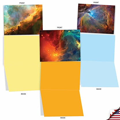The Best Card Company - Box of 10 All Occasion Cards Blank (4 x 5.12 Inch) - Scenic Landscape Cards Assorted - Galacticards M3977 - style: Galacticards