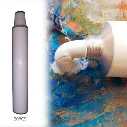 Empty Aluminum Paint Tubes, 20Pcs 5ml Refillable Sample Containers for DIY Paint Filling and Travel Storage - size: 20Pcs 5ml