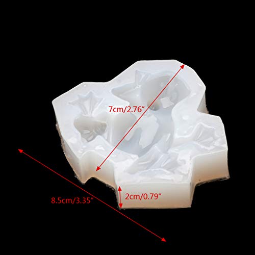 for Frog Shaped Animal Pendant Luggage Keychain Silicone Mold for Cake Decor Crystal Trinket Pendant Mold