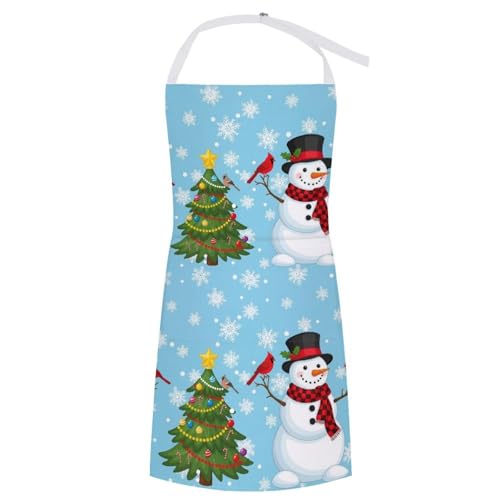 Cooking Apron for Adults with Pockets, Waterproof Oil Resistant Bib for Kitchen Restaurant BBQ Baking - color: Style (322)