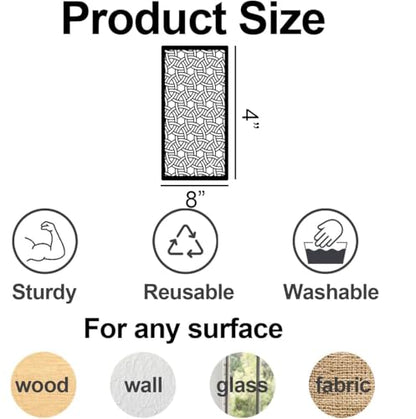 Stencils for Crafts Reusable Texture Stencils Background Stencil Leaf Floral Templates for Painting on Wood Furniture Card Canvas Scrapbook - style: Basic