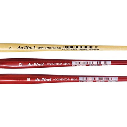 da Vinci Brushes 4252DV Watercolor Brush Set, Quill Size 2, Slant Size 10, Oval Size 12, Black 3 Each - style: Cosmotop Spin Watercolor Snap Box Set