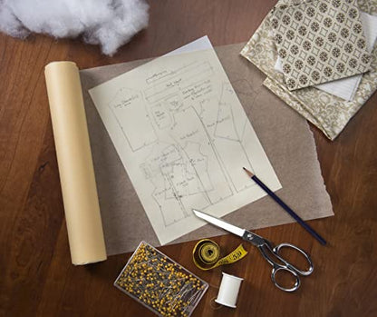 Bienfang Sketching & Tracing Paper Roll, Canary Yellow, 24 Inches x 20 Yards - Large for Drawing, Trace, Sketch, Craft, Sewing Pattern