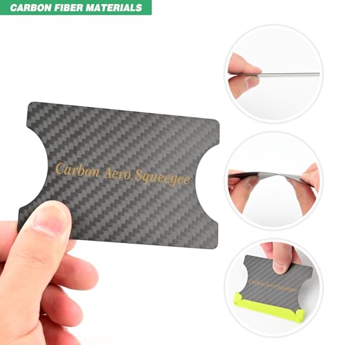 EHDIS Carbon Fiber Squeegee – Professional Window Tint Tool | Ultra-Light & Static-Free for Flawless Automotive & Residential Film Installation