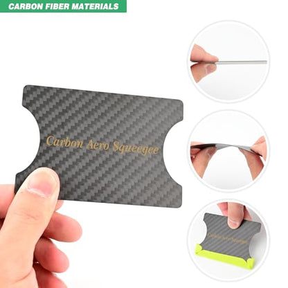EHDIS Carbon Fiber Squeegee – Professional Window Tint Tool | Ultra-Light & Static-Free for Flawless Automotive & Residential Film Installation