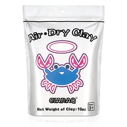 CiaraQ Air Dry Clay Kit – White Modeling Clay for Crafting & DIY Projects, Creative Gift for Easter, Halloween, and Christmas. 10 oz/Bag - color: White