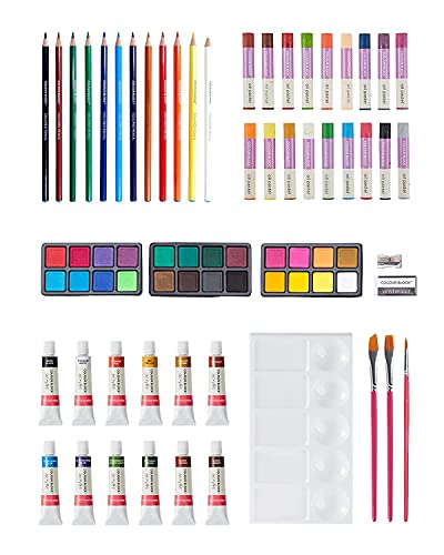 COLOUR BLOCK 73-Piece Art Set – Premium Art Supplies Kit for Adults, All-in-One Painting and Drawing Set for Artists and Hobbyists