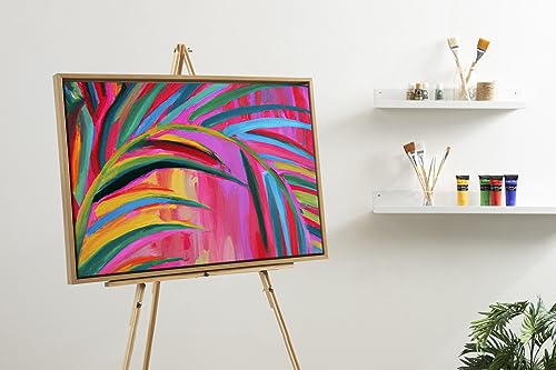 Kate and Laurel Sylvie Blank Framed Canvas Wall Art, 23x33 Natural, Modern Empty Canvas for Paint-Your-Own Art, Premium Canvas Already Framed - color: Natural, size: 23"L x 33"W