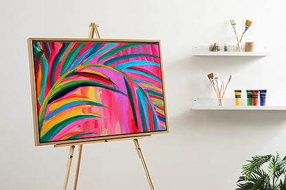 Kate and Laurel Sylvie Blank Framed Canvas Wall Art, 23x33 Natural, Modern Empty Canvas for Paint-Your-Own Art, Premium Canvas Already Framed - color: Natural, size: 23"L x 33"W