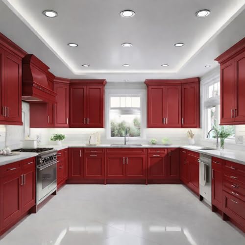 ALL-IN-ONE Paint by Heirloom Traditions, Be Mine (Scarlet Red), Quart - Durable cabinet and furniture paint. Built in primer and top coat, no sanding needed. Includes our 30 featured color card. - color: Be Mine, size: 32 Fl Oz (Pack of 1)