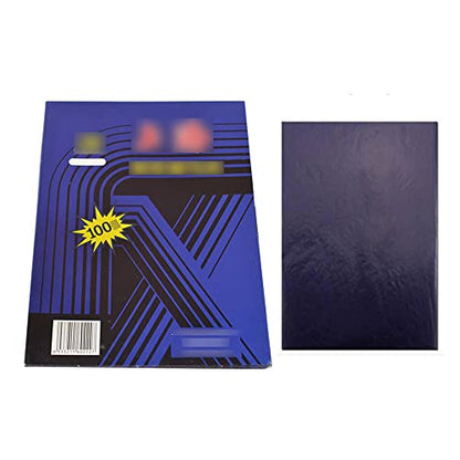 Carbon Paper for Tracing Graphite Transfer Paper - 100 Sheets Blue Graphite Paper 10.03"*14.56" for DIY Woodworking, Paper, Canvas and Other Art Craft Surfaces