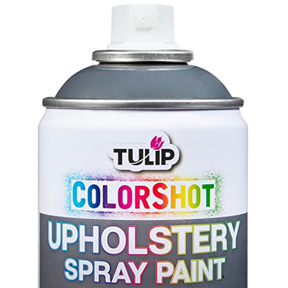 TULIP ColorShot Fabric Spray Paint for Upholstery, Permanent Spray-On Fabric Paint for Furniture, 8 oz, Charcoal Grey - color: Charcoal Grey