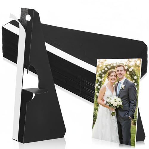 Marspark 12 Pack Poster Stand Self Stick Easel Back Poster Board Stand Convenient Peel and Stick Self Adhesive Easels Display Cardboard Sign (12 Inch) - color: Black, size: 12 Inch