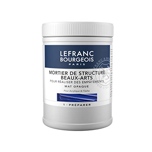 Lefranc & Bourgeois Artist Modelling Paste/Textured Highlight Impasto Matt Opaque Can Be Mixed with Acrylic Colour 500ml pot - size: 1 Count (Pack of 1), style: Modelling paste