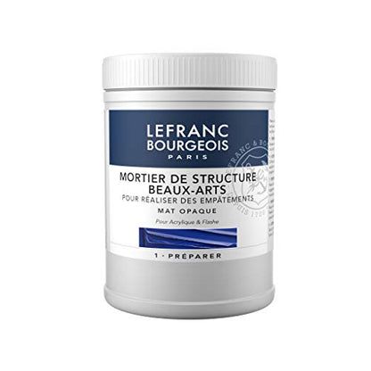 Lefranc & Bourgeois Artist Modelling Paste/Textured Highlight Impasto Matt Opaque Can Be Mixed with Acrylic Colour 500ml pot - size: 1 Count (Pack of 1), style: Modelling paste