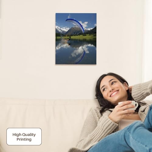 3dRose Paramotor, extreme sport, Diamond Lake, New Zealand-AU02 DWA4633 - David Wall Museum Grade Canvas Wrap 11x14 - size: 11"L x 14"W