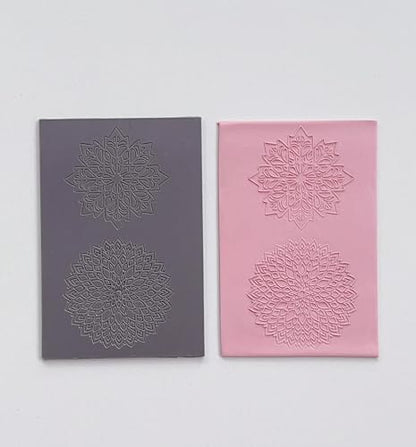 GYYCBXM 7 Pcs Polymer Clay Texture Sheets Mat, Works with Polymer Clay Cutter & Embossing Roller, DIY Tools for Pottery Earrings Jewelry Making Crafts