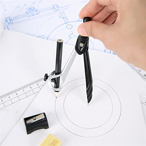 Drawing Compass Drafting Tools Mathematics Compass Geometry Drawing Compass Ruler Triangle Ruler Mathematics Tool Set School Desktop Supplies Math Ruler Kit