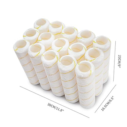 VOOMEY Paint Roller Covers, Microfiber Paint Roller 9 Inch, 3/8 Nap Roller 9 Inch,Pack of15, Paint Supplies for Painting Walls - size: 9 inch 15pcs