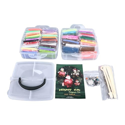 Yosoo 50 Colors Air Dry Clay Kit with 5 Sculpting Tools Soft Lightweight Polymer Clay for Kids Ages 3+ Classroom and Home Gifts