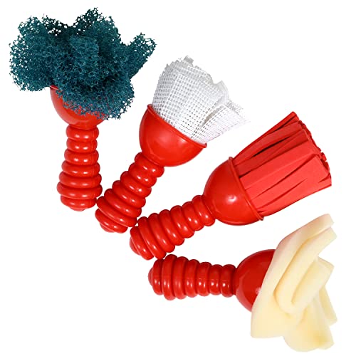 READY 2 LEARN Textured Art Tools - Set of 4 - Jumbo Paint Brushes for Toddlers and Kids - Set 1 - DIY Patterns and Effects - color: Original Colors