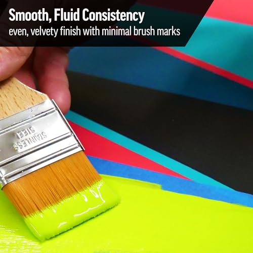 GOLDEN SoFlat Matte Acrylics, Zing 6 Color Set, Professional Acrylic Paint