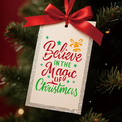 12 Pcs Christmas Stencils for Painting, 23 Styles Merry Christmas Theme Painting Stencils Reusable Plastic Drawing Templates for Scrapbooking DIY Art Craft - style: Christmas
