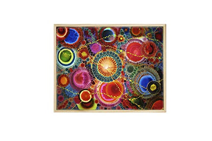 Da Vinci Pro Liquid Art Canvas Multi-Media Panels for High Flow Fluid Acrylics, Glazing Liquids, Pouring Mediums, Encaustics, Resin Paints, and Alcohol-Based Ink - [3/4" Deep, 16x16" Panel] - size: 16x16" Panel