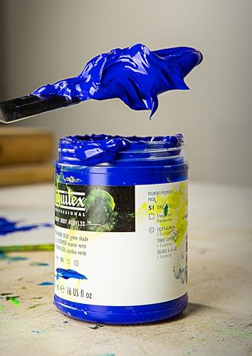 Liquitex Professional Heavy Body Acrylic Paint, 2-oz (59ml) Tube, Bright Aqua Green - color: Bright Aqua Green, style: 2-oz Tube