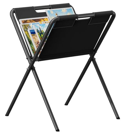 Mocomax Canvas Art Print Rack, Portable Folding Art Display Stand for Painting, Posters, Artwork, Prints, Canvas, Panels, Art Storage Drying Rack in Artist Galleries, Studios, 16.5"Wx18.7"Dx26.3"H (S) - size: Small