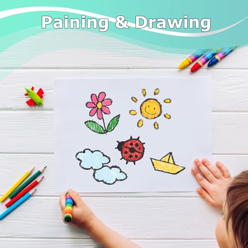 Vanhench 36" x 2400" (200') White Wrapping Paper Roll for Flower Bouquet Birthday Gifts, White Easel Painting Drawing Paper, Bulletin Board/Chart/Poster Paper, Kids Art Supplies - color: White, size: 36" X 200'