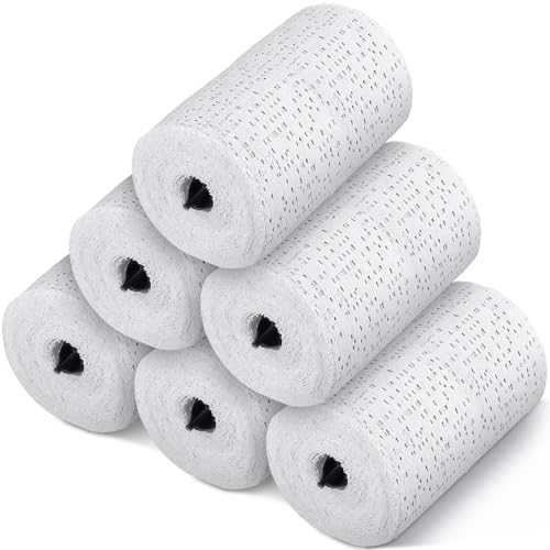 Heentan 6 Rolls Plaster Strips Plaster Gauze Bandages Blank Cloth Wrap Rolls for DIY Hobby Crafts, Belly Cast, Body Molds, Mask Making, Scenery Art(4 x 180 Inches) - size: 4 x 180 Inch