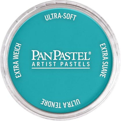 PanPastel Artist Pastels by GOLDEN, Turquoise, 2.44” / 62mm Pan Diameter, Professional Artist Pastels, Unique Pan Format (cake-like) - color: Turquoise, size: 1 Count (Pack of 1)