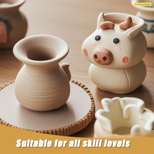 ZEHIQ Air Dry Clay-2.2lb Natural Terracotta Pottery Clay for Craft Projects | Wheel Throwing, Hand Building, Sculpting Molding, No Baking Required, Self-Hardening, Beginners & Professional Artists - color: terracotta