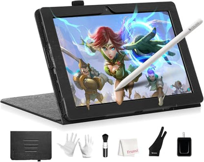 T8 Drawing Tablet No Computer Needed,8 inch FHD Display,Octa-Core CPU,Pre-Installed Drawing Apps & Tutorials,More Bonus Items for Beginners, Artists, Students