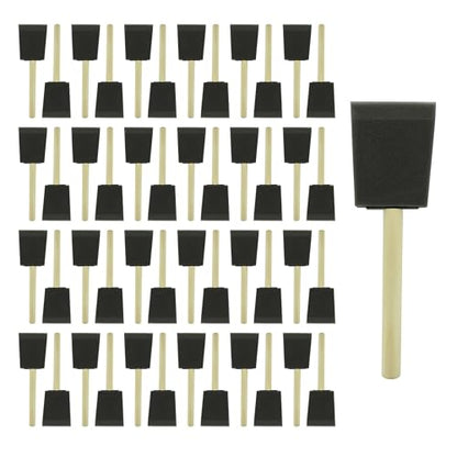 Poly Foam Brushes 2inch 48pcs, High Density Foam Paint Brush for Painting, Staining, Paint Sponges - size: 2inch 48pcs