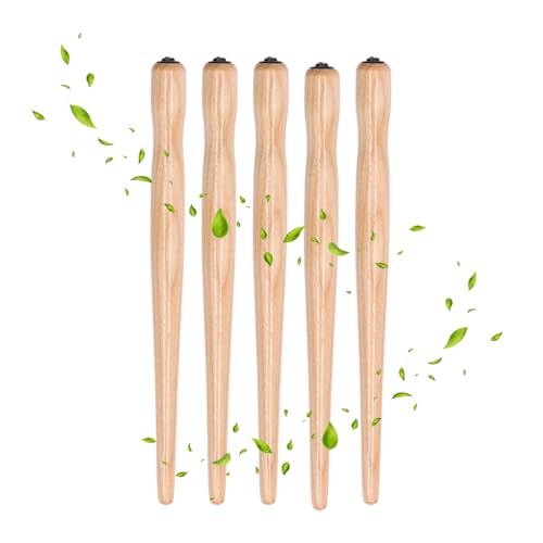 5Pcs Tachikawa Comic Pen Nib Holder for Various Pen Nib, Comic Dip Pen Set, Dip Pen Nib Holder Premium Sandalwood Hold Sturdy Comic Pen Nib Holder5Pcs Burlywood C (Original Wood Color)