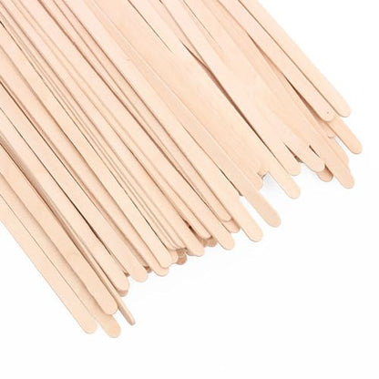 ANTETOK Wooden Coffee Stirrers - Coffee Stir Sticks 7.5 Inch,100pcs Disposable Birch Wood Coffee/Beverage Stirrers,Swizzle Drink Sticks,Coffee Bar Accessories - size: 19cm-100pcs