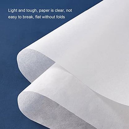 Culnflun Tracing Paper Roll White High Transparency Pattern Paper for Sewing Dressmaking Sketch Drafting Designers Artists Builders 1 Roll Original (46m) - size: 46m