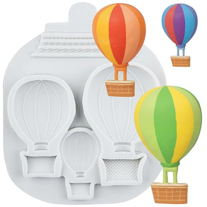 Hot Air Balloon Polymer Clay Mold Hot Air Balloon Silicone Molds for DIY Crafts Epoxy Resin Casting Air Dry Polymer Clay Plaster Jewelry Making - color: Style D