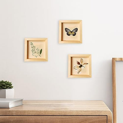 16 Pack Unfinished Wooden Canvas Board 4 x 4 Inch Square Wood Panels, Blank Canvas Cradled Painting Panel Boards for Painting Pouring Drawing Burning and DIY Craft Projects - size: 4inch