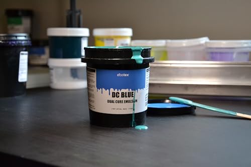 Ecotex® DC Blue Screen Printing Emulsion (Gallon - 128oz.) Diazo Required Photo Emulsion for Silk Screens and Fabric- for Screen Printing Plastisol Ink and Water Based Ink, Screen Printing Supplies - size: 128 fl oz