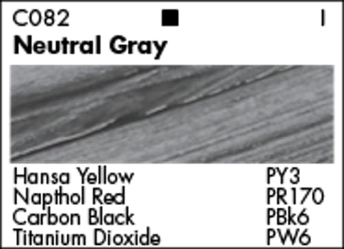 Grumbacher 90-ml Metal Tube Academy Acrylic Paint, Gloss, Neutral Gray - color: Neutral Gray, size: 3 Fl Oz (Pack of 1)
