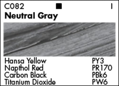 Grumbacher 90-ml Metal Tube Academy Acrylic Paint, Gloss, Neutral Gray - color: Neutral Gray, size: 3 Fl Oz (Pack of 1)