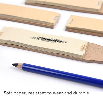 3 Sets Blending Stumps Tortillions Paper Drawing Tools for Artist Charcoal Sketching - Smooth Blending, Sanding Board Sharpening, Ideal for Students and Beginners